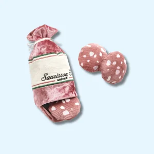 PELUCHE DE FOUILLE - Saucisson Sec – Jouet d’Enrichissement