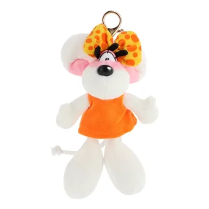 BE4023.webp Porte-clés peluche Diddlina en robe orange 15cm