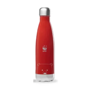 Gourde isotherme rouge en inox – 500 mL