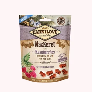 Combatl_ennuiengardantvotrechienoccupes-2025-05-16T121631.921.pngv1747390604 FRIANDISES- Carnilove Crunchy Snack pour Chien – Maquereau & Framboises (200 g)