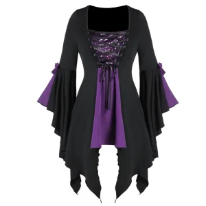 CHEMISE PIRATE - FEMME A VOLANT