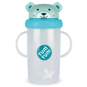 Grande Tasse anti-fuite avec paille lestée 300 ml - Ours bleu