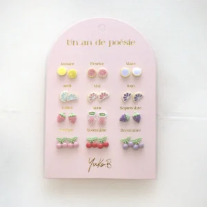 YB-500-287.webp Boucles d’oreilles Un an de poésie Fruitée 12P