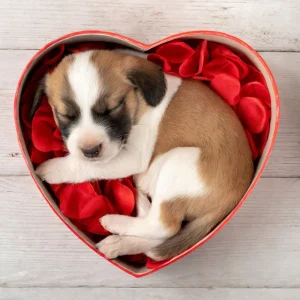 broderie-diamant-chiot-dans-une-boite-coeur-583895.jpgv1702367844 Broderie Diamant - Chiot dans une boîte Coeur