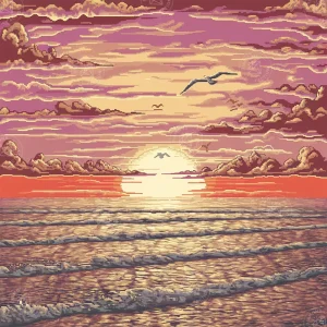 broderie-diamant-coucher-de-soleil-retro-329107.jpgv1731501510 Broderie Diamant - Coucher de Soleil Retro