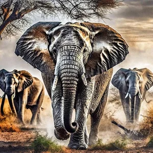 broderie-diamant-elephants-en-marche-480439.jpgv1702740099 Broderie Diamant - Éléphants en marche