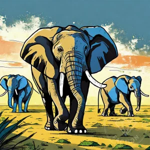 broderie-diamant-elephants-nature-201886.jpgv1702740100 Broderie Diamant - Éléphants Nature