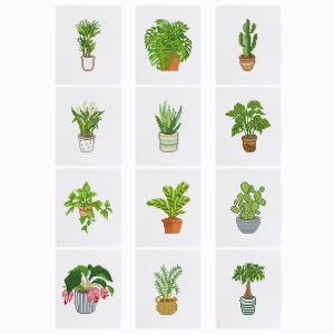 Broderie Diamant Mini - Plantes