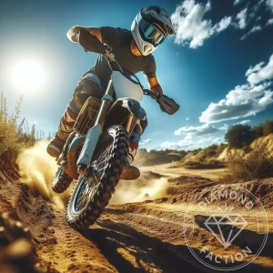 Broderie Diamant - Moto-cross