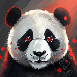 broderie-diamant-panda-yeux-rouge-217962.jpgv1704123436 Broderie Diamant - Panda Yeux Rouge