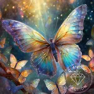 Broderie Diamant - Papillon de l'Ame