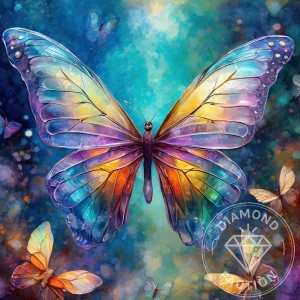 Broderie Diamant - Papillon Majestueux