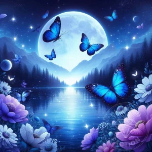 Broderie Diamant - Papillons de nuit