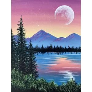 Broderie Diamant - Paysage Montagne