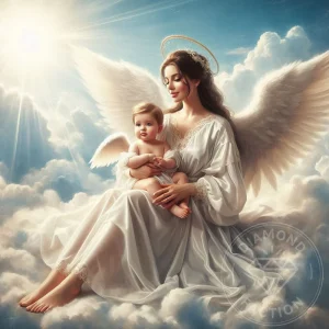 Broderie Diamant - Petit Ange dans le ciel