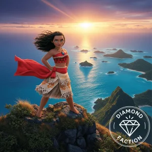 Broderie Diamant "Reine des Îles Éternelles"