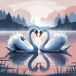 Broderie Diamant - Signe de cygnes