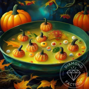 Broderie Diamant - Soupe de citrouille