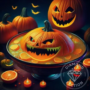 Broderie Diamant - Soupe Maléfique Halloween