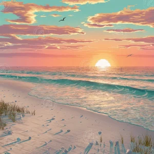 Broderie Diamant - Sunset Paradisiaque