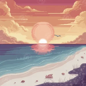 Broderie Diamant - Sunset Retro