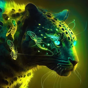 Broderie Diamant - Tigre Lumineux