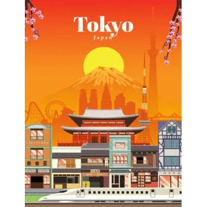 Broderie Diamant - Tokyo Mont Fuji