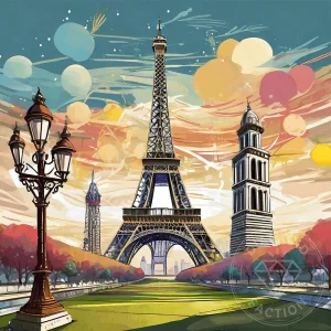 Broderie Diamant - Tour Eiffel Paris