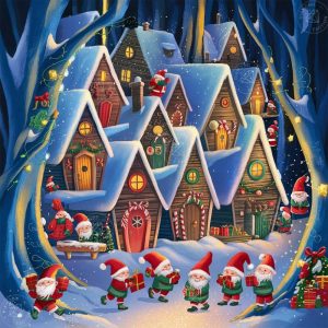 Broderie Diamant - Village des Lutins