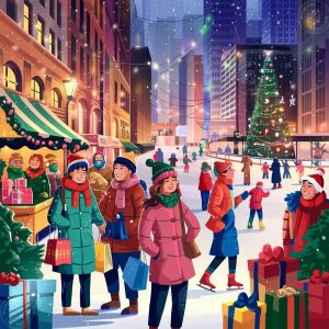 Broderie Diamant - Ville Patinoire Noël