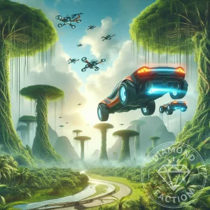 Broderie Diamant - Voitures aériennes