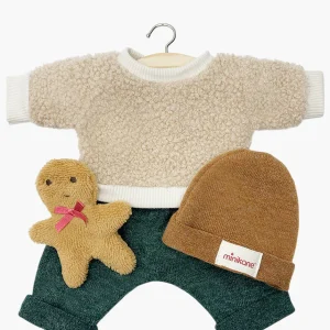 minikane-dressing-poupees-gordis-ensemble-3-pieces-bonhomme-pain-depice-vert-avec-doudou_1.jpgv1734458630 Babies - Ensemble 3 pièces "Bonhomme pain d'épices" vert avec doudou