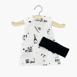 minikane-vetements-poupees-amigas-robe-iva-en-coton-paris-et-son-headband-en-jersey-noir_jpg.webpv1741887305 Amigas - Robe Iva en coton Paris et son headband en jersey noir